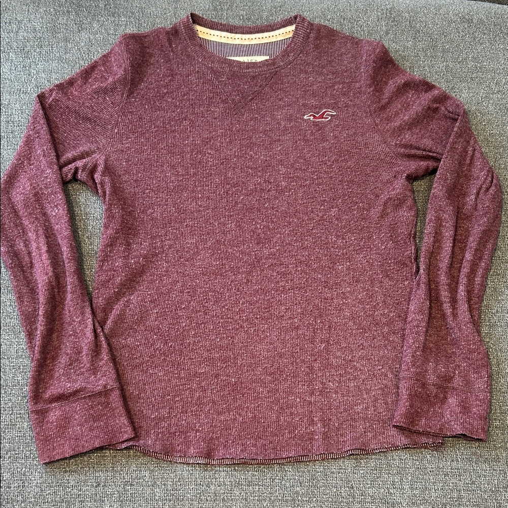 Hollister Burgundy Long Sleeve